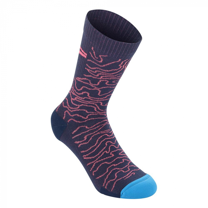 Sosete Alpinestars Drop Socks 15 Dark Navy Coral S 38-40.5 [1]