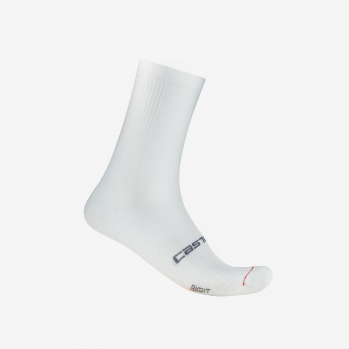 Sosete Castelli Espresso 18, unisex, alb, XXL, 44-47 [1]