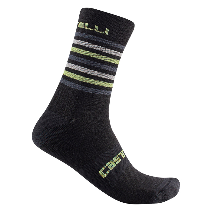 Sosete Castelli Gregee 15, Negru/Antracit, S/M, 36-39 [1]