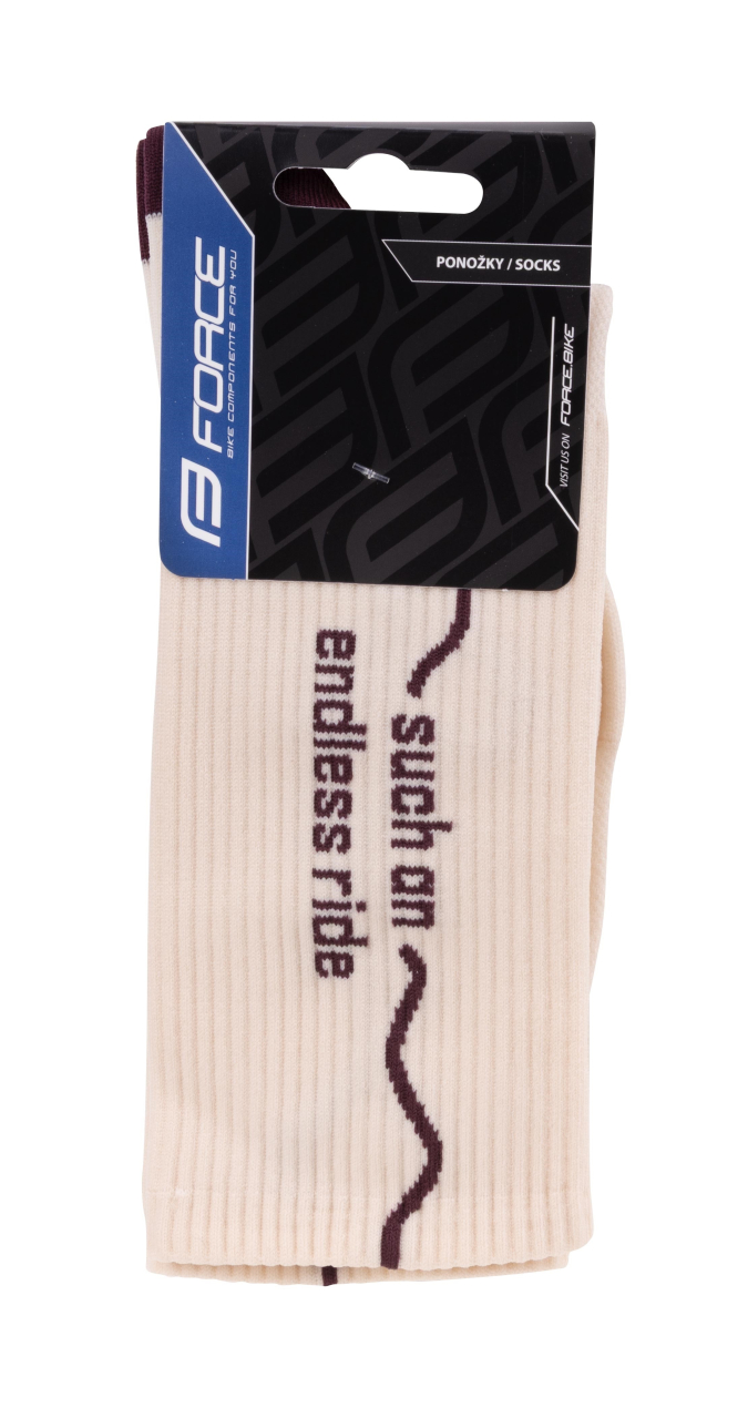 Sosete Force ENDLESS, crem L-XL/42-46 [5]