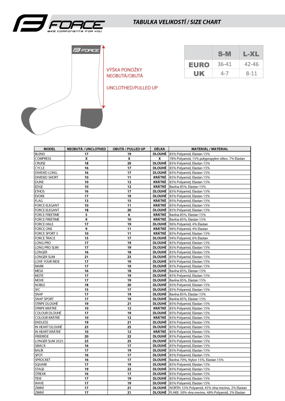 Sosete Force ENDLESS, maro L-XL/42-46 [8]