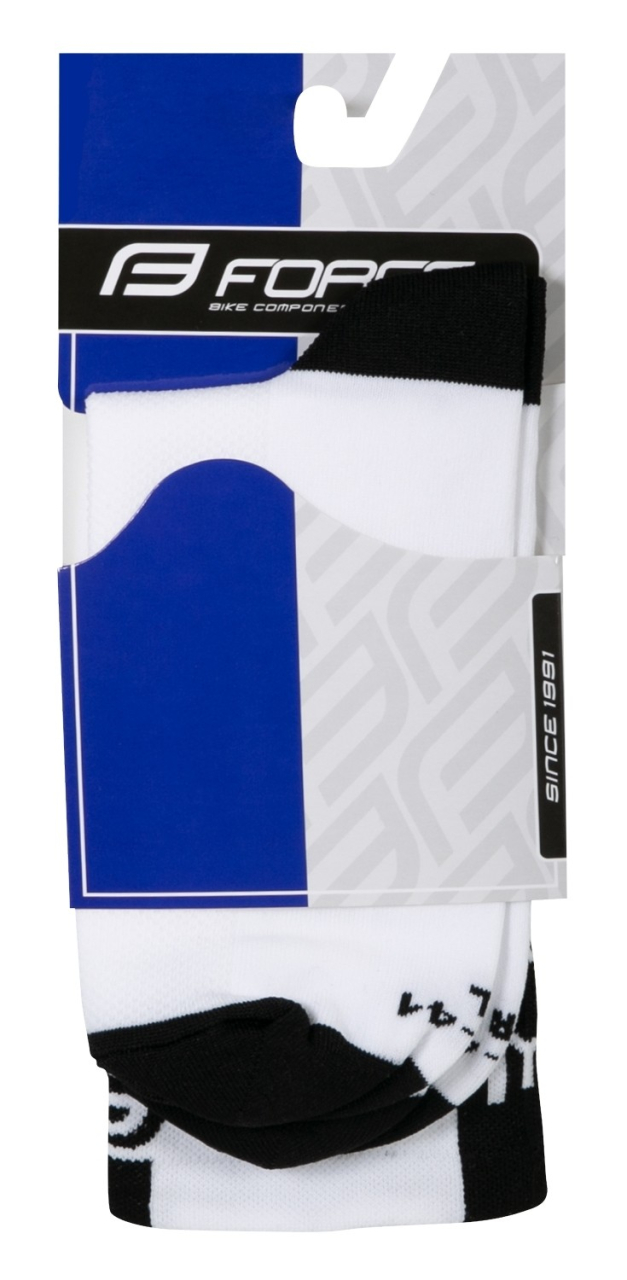 Sosete Force Long Pro alb/negru, 42-46 (L/XL [4]