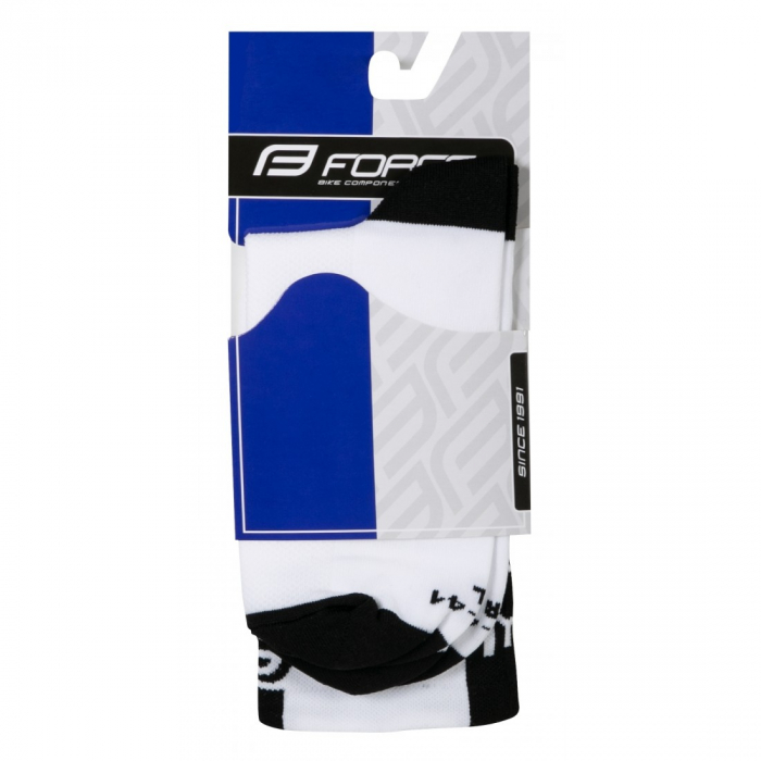 Sosete Force Long Pro alb/negru, 42-46 (L/XL [2]