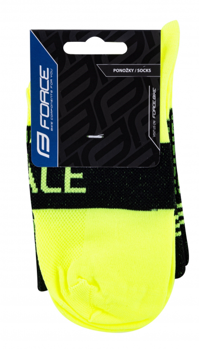 Sosete Force Trace, negru/fluo, S-M (36-41) [2]