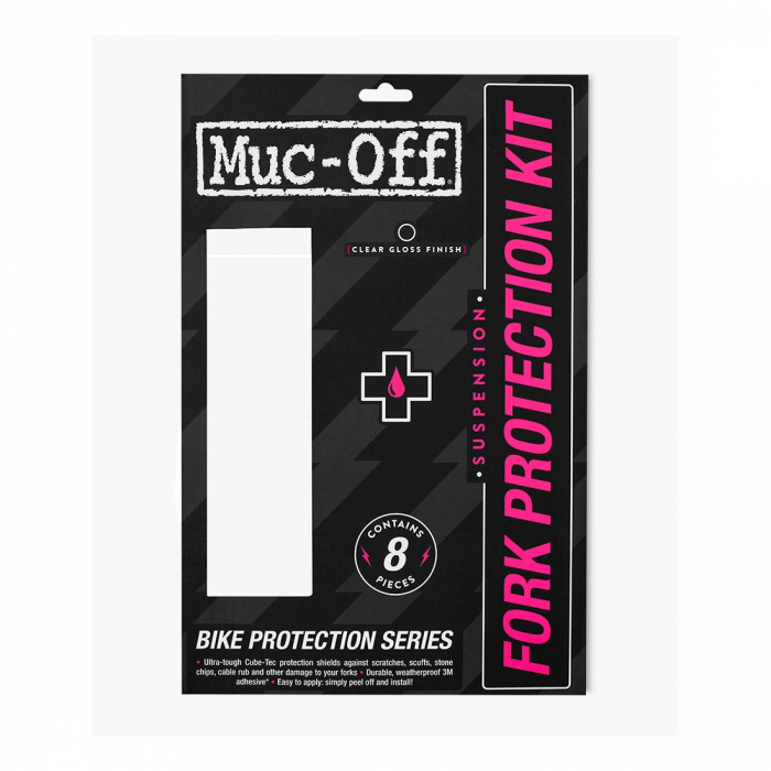 Set stickere protectie furca Muc-Off Fork Protection Kit Clear Gloss [3]