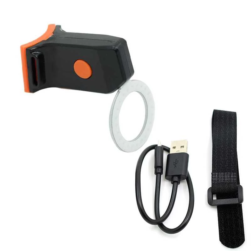 Lumina spate LED Bicycle Tail Lamp USB Cerc, rezistent la apa [2]