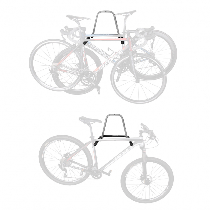 Suport perete pentru bicicleta pliabil gri/negru [3]