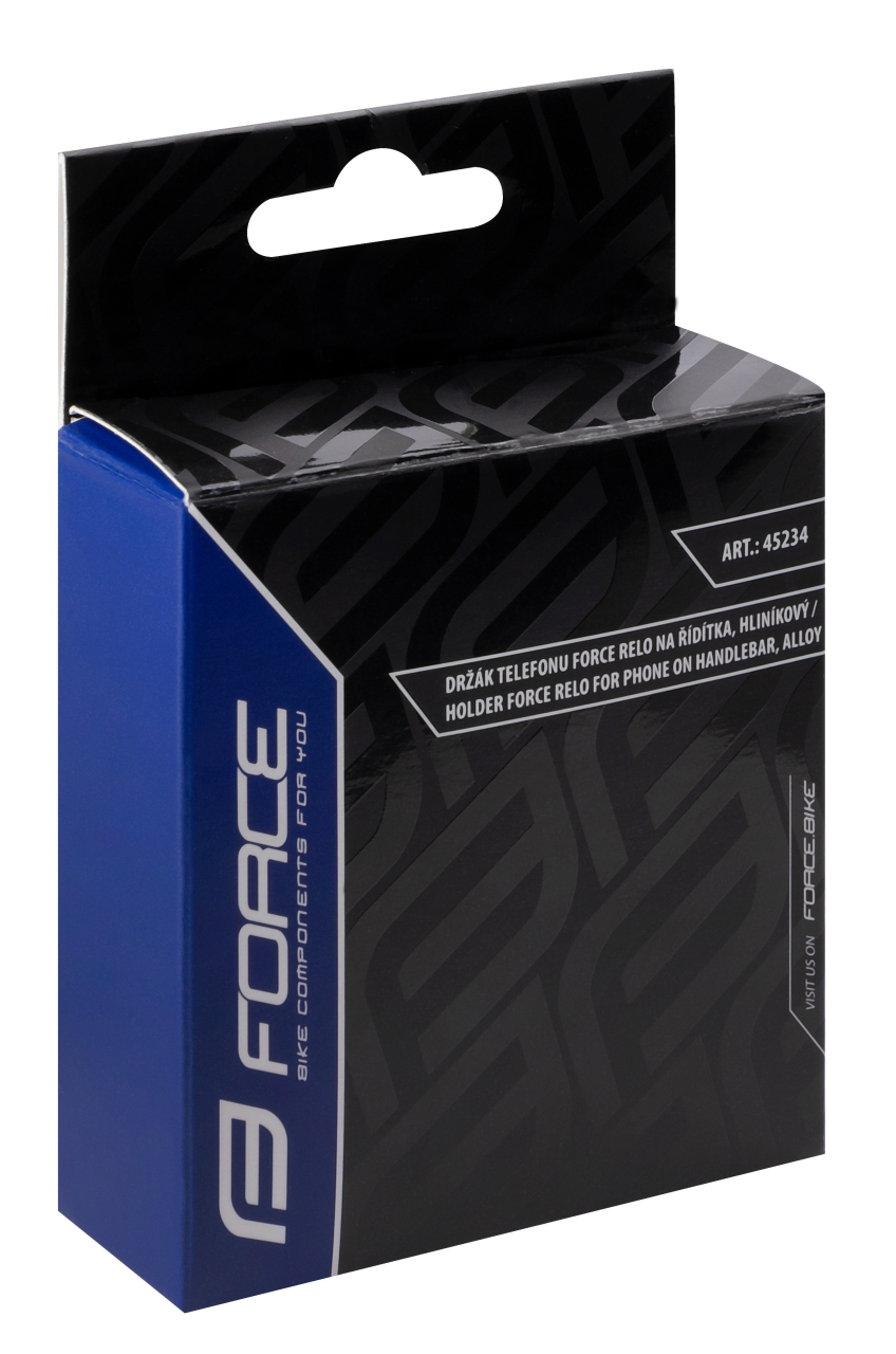 Suport telefon cu prindere pe ghidon Force Relo, reglabil, Negru [4]