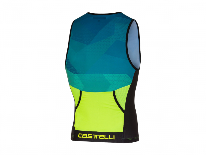 Top Triatlon Castelli Core 2, Turcoaz/Verde/Negru, L [7]