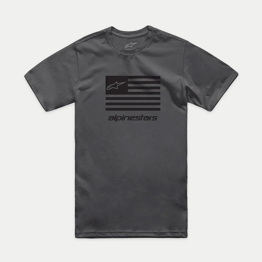 Tricou Alpinestars Flag CSF Tee Charcoal/Black XXL [3]