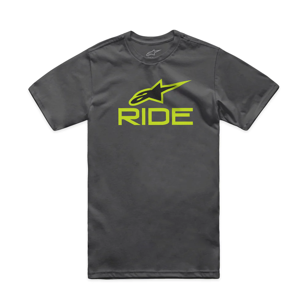Tricou Alpinestars Ride 4.0 CSF Tee Charcoal/Lime/Black XXL [3]