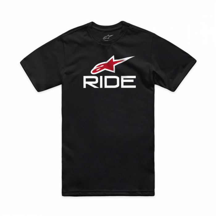 Tricou Alpinestars Ride 4.0 CSF Tee Black/White/Red L [3]