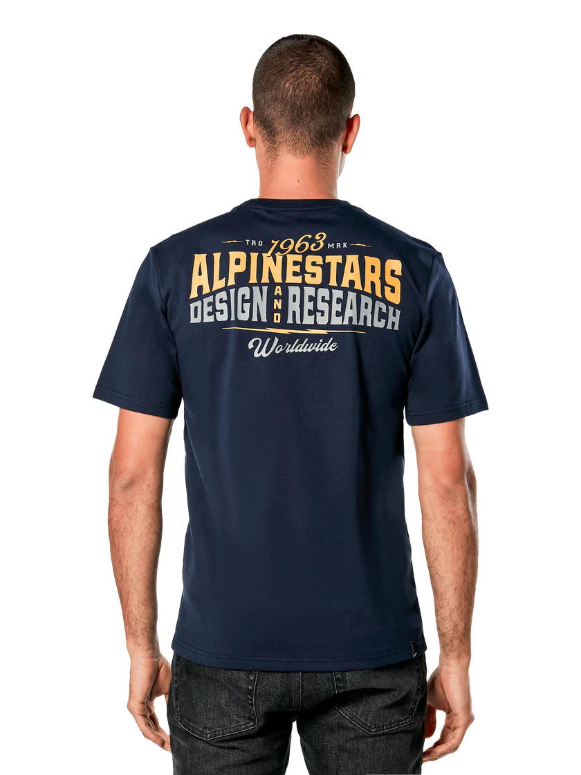Tricou Alpinestars Stax CSF Tee Navy L [2]