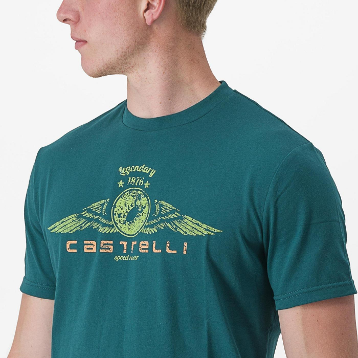 Tricou casual Castelli Armando 2 Tee, Turcoaz, XXL [3]