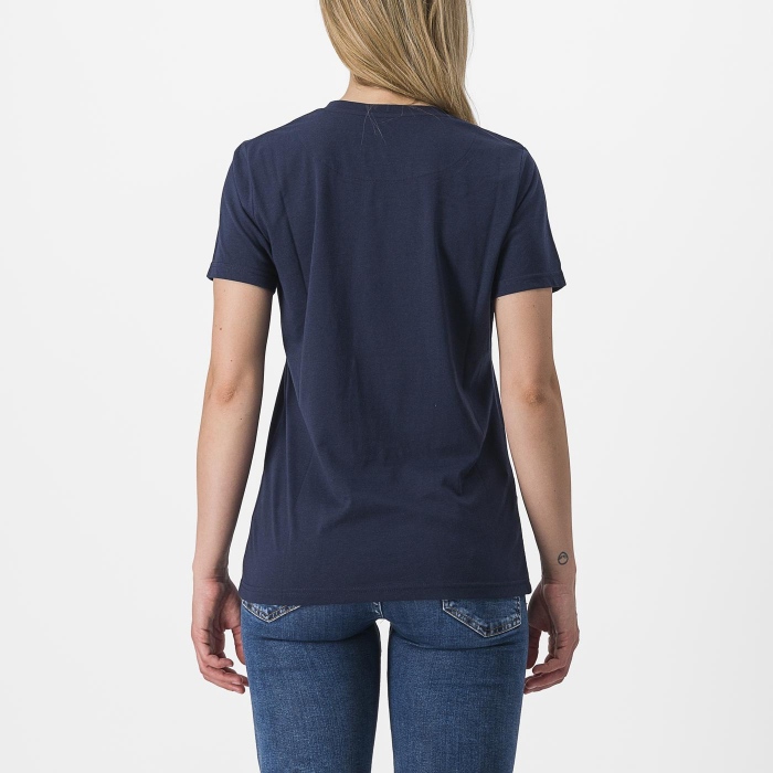 Tricou casual Castelli Pedalare Tee, de dama, Bleumarin, S [2]