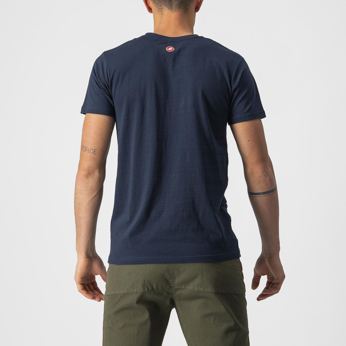 Tricou casual Castelli Ventaglio Tee, Bleumarin/Rosu, XXL [2]