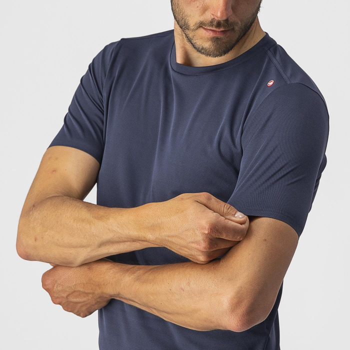 Tricou casual Castelli Tech 2 Tee, Bleumarin, L [2]