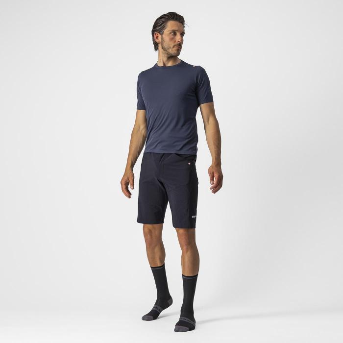 Tricou casual Castelli Tech 2 Tee, Bleumarin, L [5]