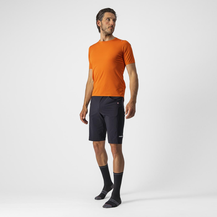 Tricou casual Castelli Tech 2 Tee, Portocaliu, L [6]