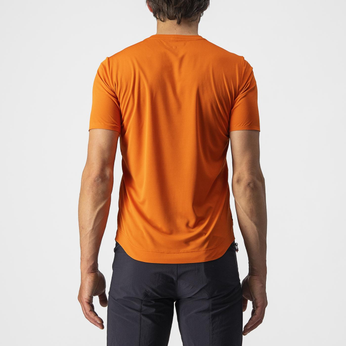 Tricou casual Castelli Tech 2 Tee, Portocaliu, L [2]
