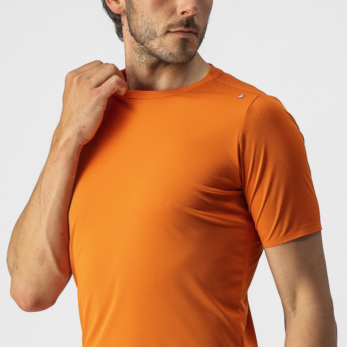 Tricou casual Castelli Tech 2 Tee, Portocaliu, L [5]