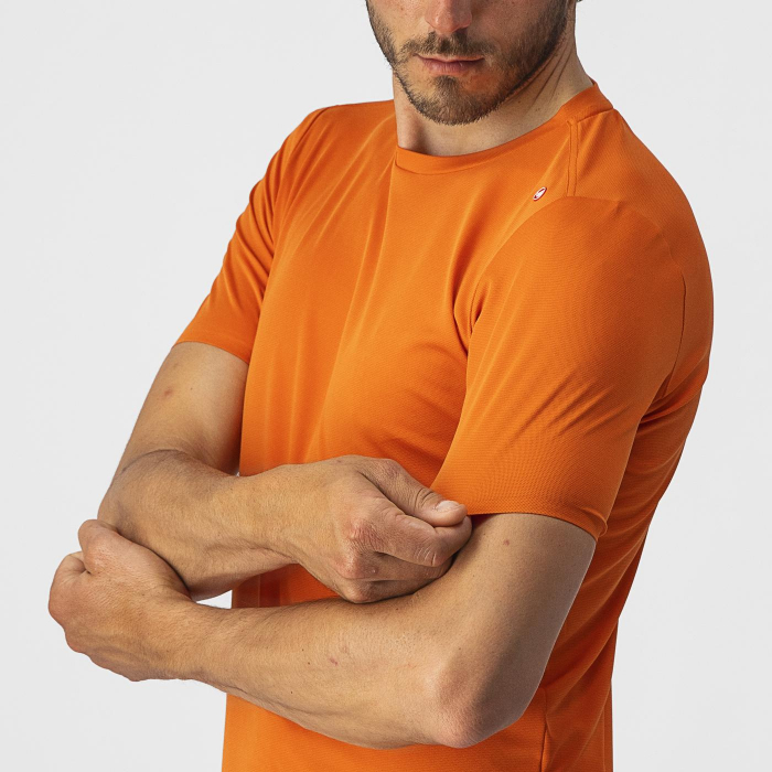 Tricou casual Castelli Tech 2 Tee, Portocaliu, L [3]