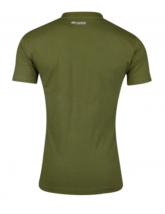 Tricou casual cu maneca scurta Force Flow Verde S [2]