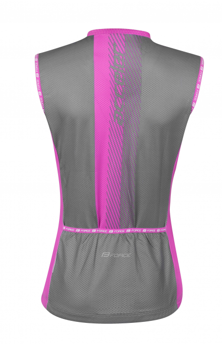 Tricou fara maneci Force F Acceler de dama, gri/roz, M [2]