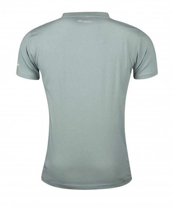 Tricou ciclism Force Bike, gri/verde, L [2]
