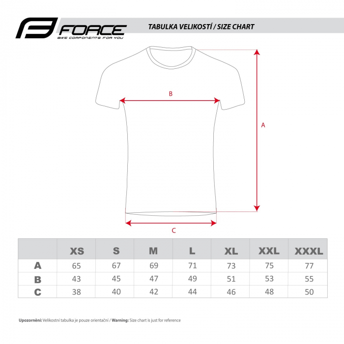 Tricou ciclism Force Bike, rosu, 3XL [4]