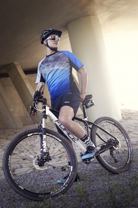 Tricou ciclism Force MTB Core, rosu/negru, M [4]