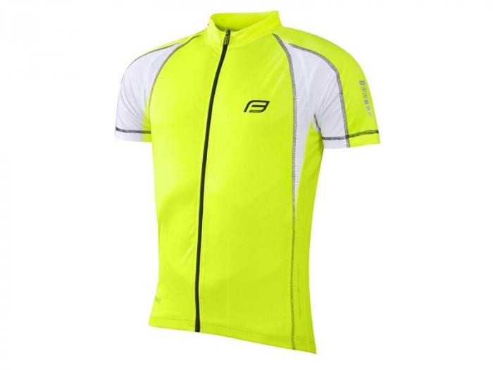 Tricou ciclism Force T10 fluo/alb XS [3]