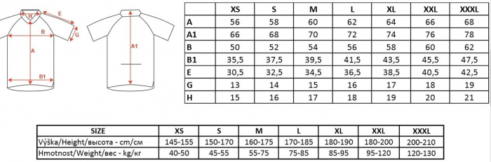Tricou ciclism Force T10 fluo/alb XS [7]