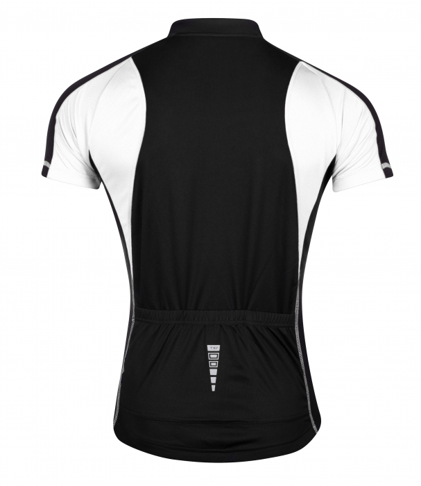 Tricou ciclism Force T10 negru/alb S [2]