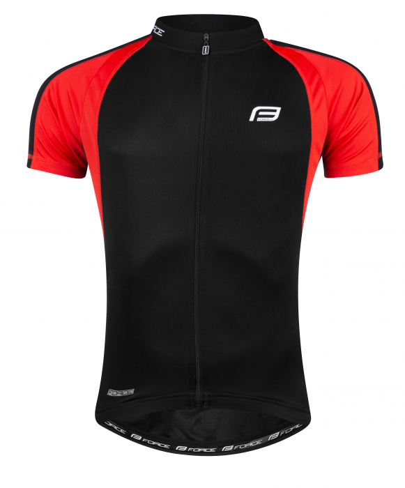 Tricou ciclism Force T10 negru/alb S [6]