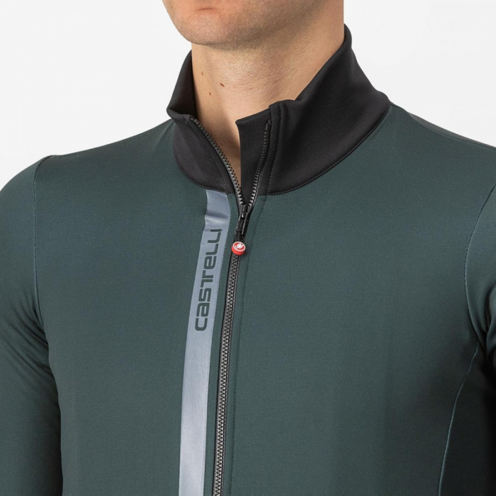Tricou cu maneca lunga Castelli Entrata Thermal, Verde Inchis, L [4]