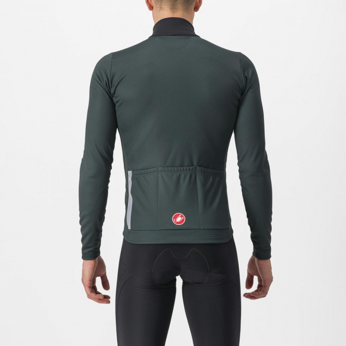 Tricou cu maneca lunga Castelli Entrata Thermal, Verde Inchis, L [2]