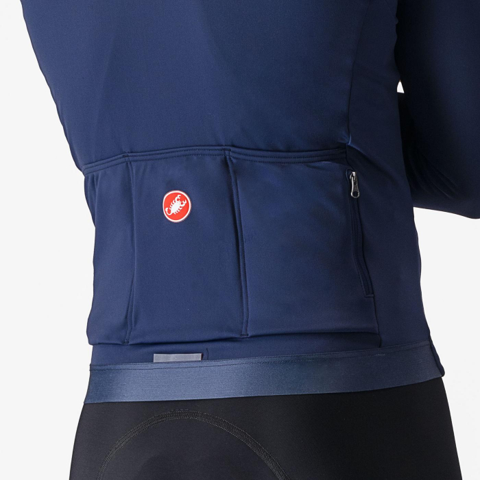 Tricou cu maneca lunga Castelli Espresso Thermal, pentru barbati, albastru belgian, XL [4]
