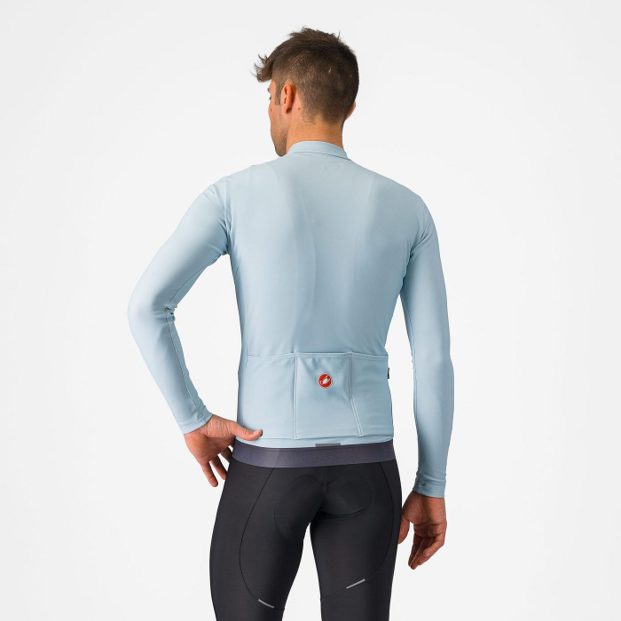 Tricou cu maneca lunga Castelli Espresso Thermal, bleu pal/gri inchis, XS [2]