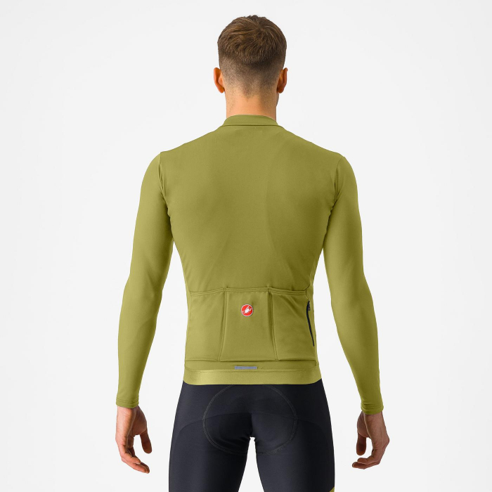 Tricou cu maneca lunga Castelli Espresso Thermal, verde salvie/verde inchis, L [2]