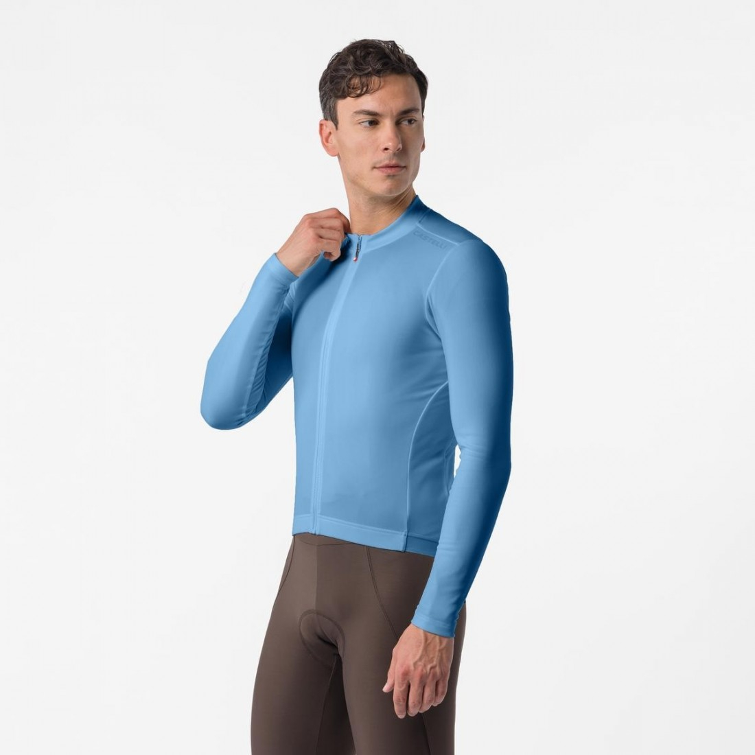 Tricou cu maneca lunga Castelli Espresso Thermo 2, Albastru Metalic, L [7]