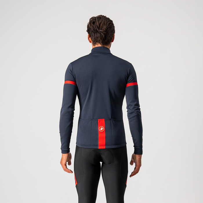 Tricou cu maneca lunga Castelli Fondo 2 FZ, Bleumarin/Rosu, S [2]