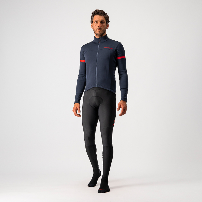 Tricou cu maneca lunga Castelli Fondo 2 FZ, Bleumarin/Rosu, S [4]