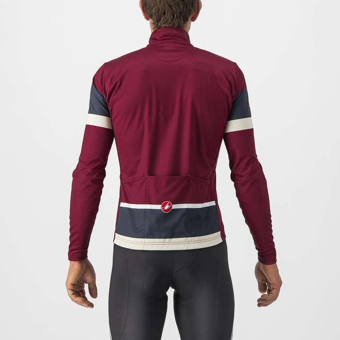 Tricou cu maneca lunga Castelli Passista, Visiniu/Bleumarin, M [2]