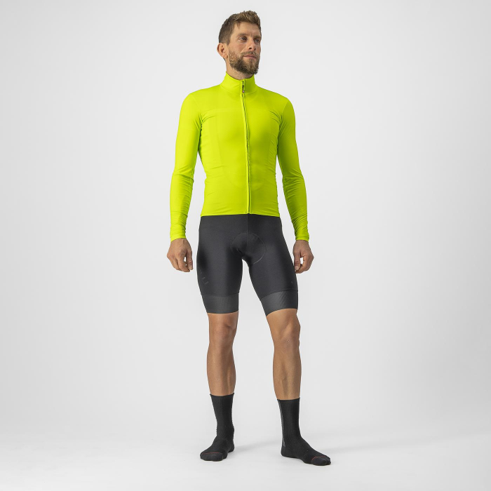 Tricou cu maneca lunga Castelli PRO Thermal Mid LS, Galben Fluo, M [5]