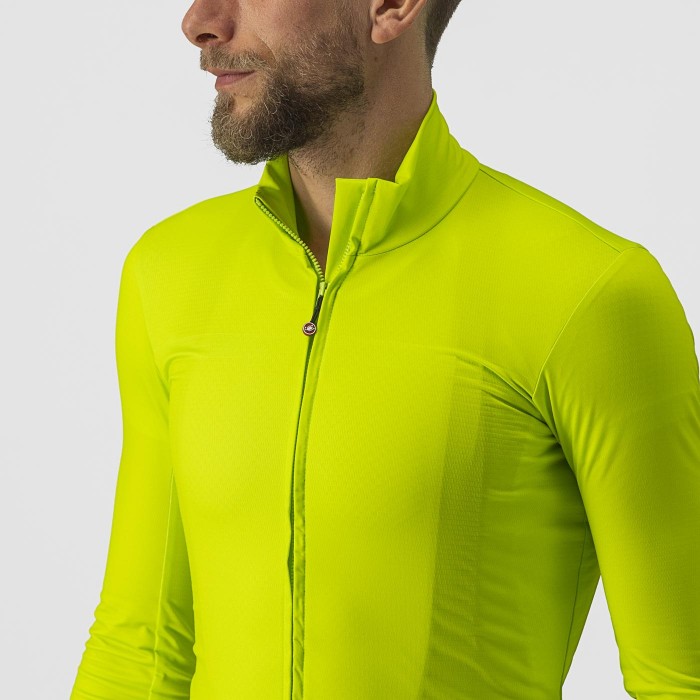 Tricou cu maneca lunga Castelli PRO Thermal Mid LS, Galben Fluo, M [4]