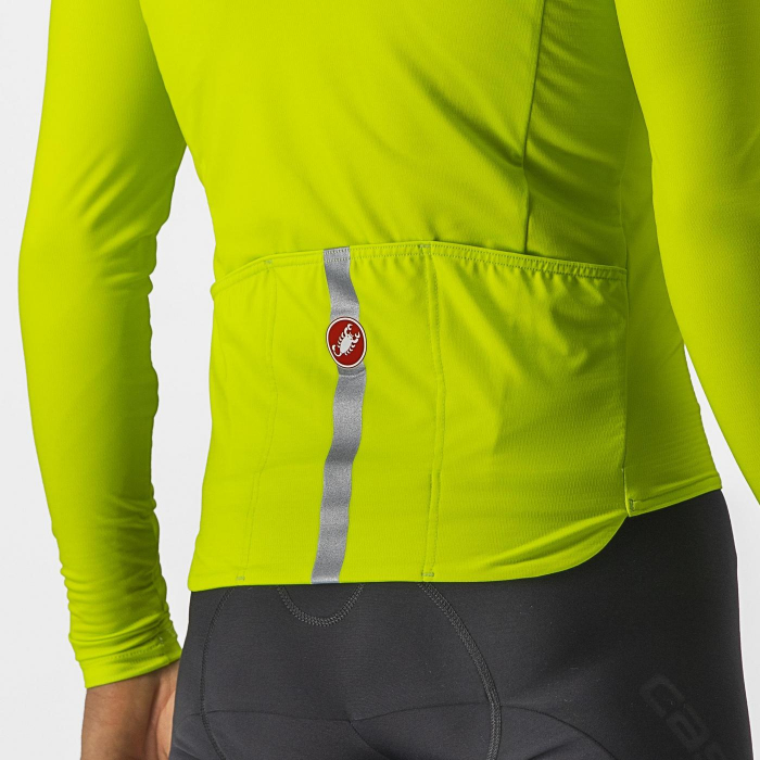 Tricou cu maneca lunga Castelli PRO Thermal Mid LS, Galben Fluo, M [3]