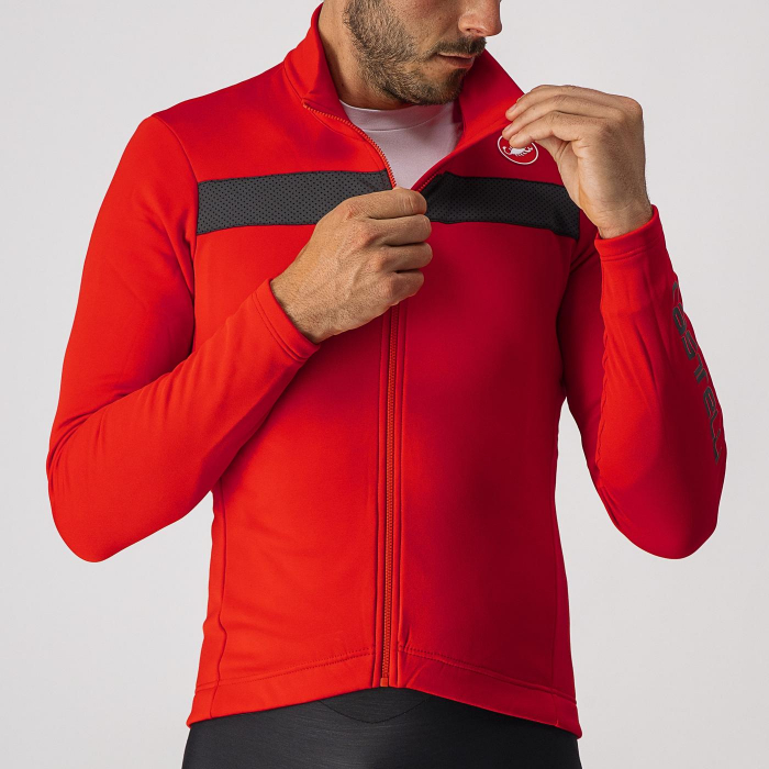 Tricou cu maneca lunga Castelli Puro 3, rosu/negru reflex, L [4]