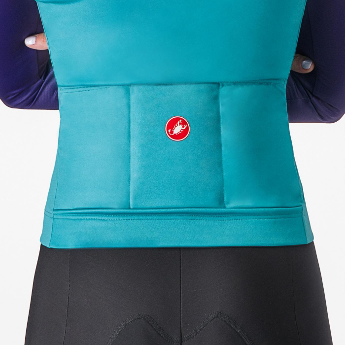 Tricou cu maneca lunga Castelli Tornare, verde smarald/mov/argintiu, L [3]