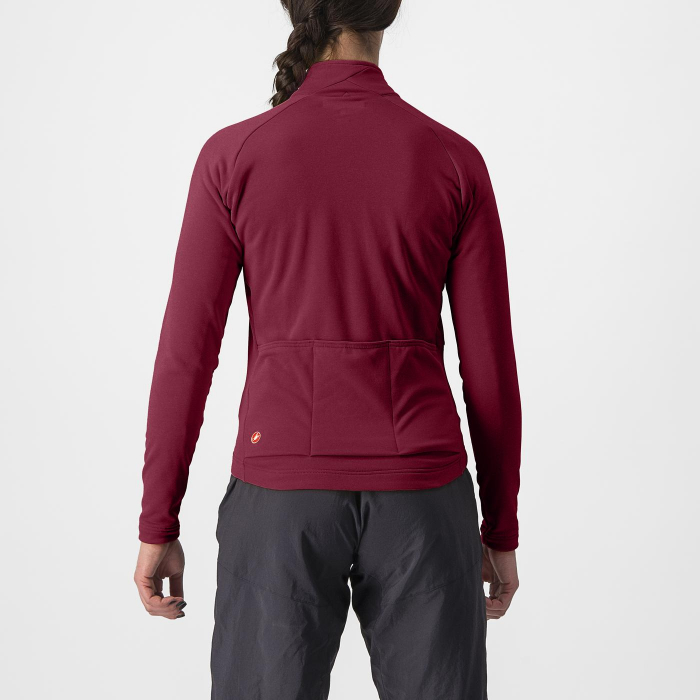 Tricou cu maneca lunga Castelli Unlimited Trail W, de dama, Visiniu, S [2]